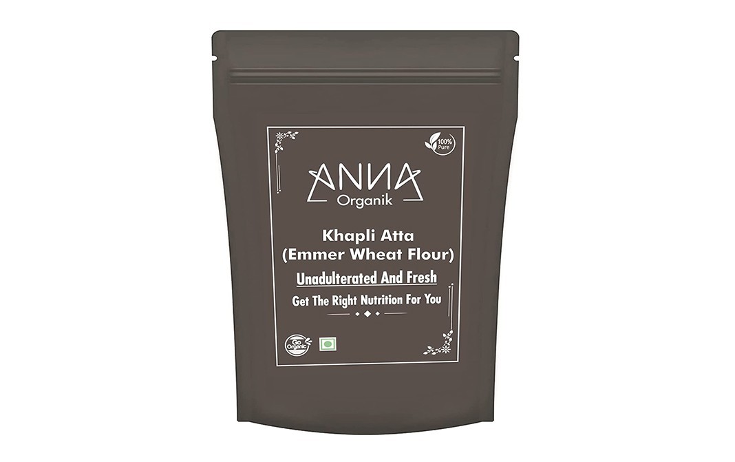 Anna Organik Khapli Atta (Emmer Wheat Flour)    Pack  1.9 kilogram